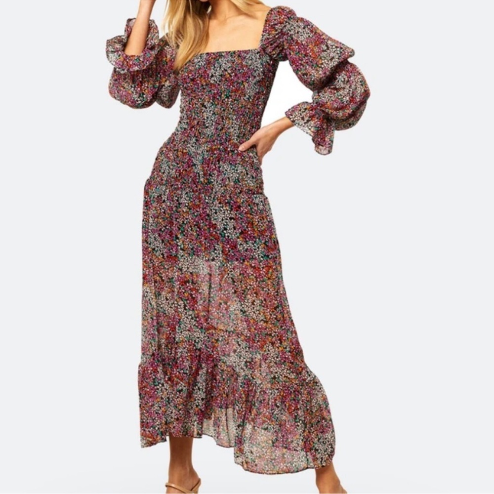 MISA Rashida Midi Dress Sz S